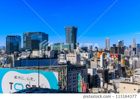 東京澀谷Hikarie 11樓展望空間從空中大廳看到的景色 113164377