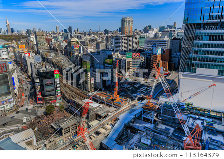 Tokyo Shibuya Fukuras 17th floor rooftop terrace View from SHIBU NIWA 113164379