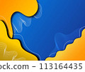Modern Paper cut  colored mix texture with space for your text.Abstract design with wave shapes in a paper cut style.manipulate, resize or colorize,Vector Background and Minimal paper cut style. 113164435