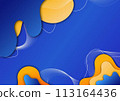 Modern Paper cut  colored mix texture with space for your text.Abstract design with wave shapes in a paper cut style.manipulate, resize or colorize,Vector Background and Minimal paper cut style. 113164436