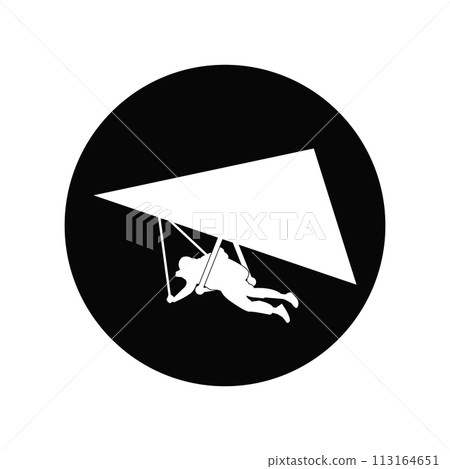 Hang gliding icon Hang gliding icon 113164651