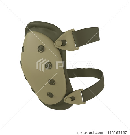 Knee Armor isolated on white background Knee Armor isolated on white background 113165167