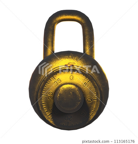 Padlock isolated on white background 113165176