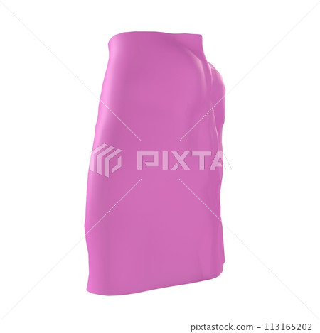 Pink Skirt isolated on white background Pink Skirt isolated on white background 113165202