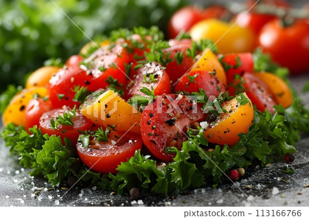 Fresh tomato salad 1 AI-generated image 113166766