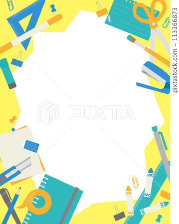 文具插圖框架 文具插圖框架 113166873