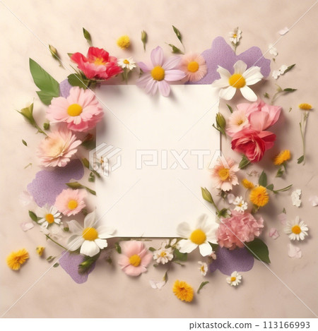 母親節鮮花留言卡 113166993