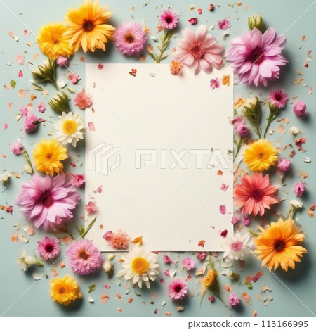 母親節鮮花留言卡 113166995