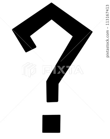 Black Question Mark Black Question Mark 113167413