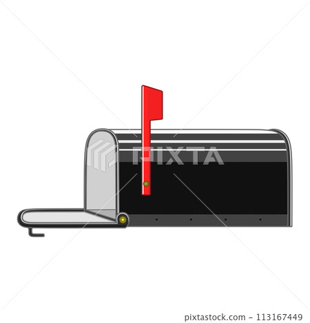 美國郵箱（郵箱，黑色，空） 113167449