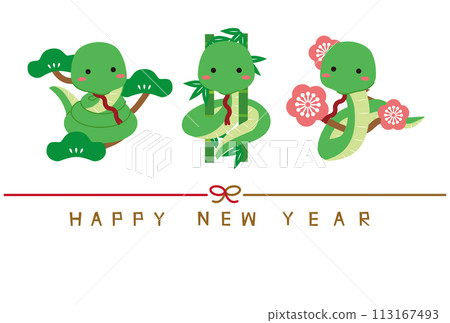 New Year's card New Year's card 2025 113167493