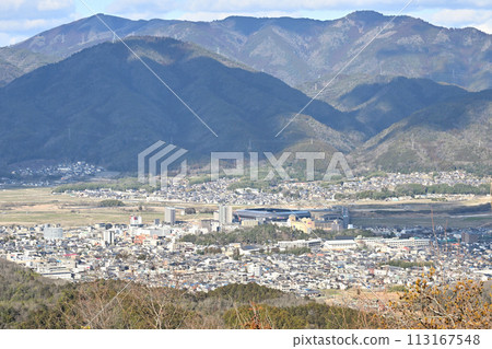 從龜岡霧露臺眺望的景色(京都府龜岡市) 從龜岡霧露臺眺望的景色(京都府龜岡市) 113167548