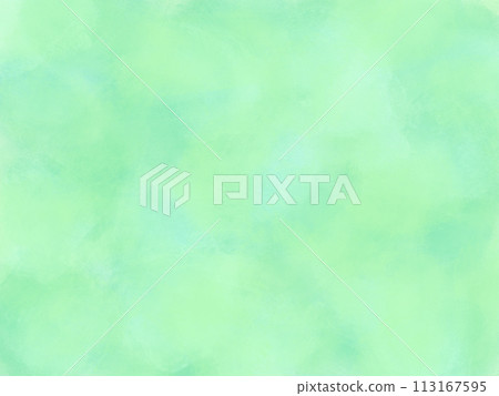 Opaque watercolor style: Rough paint: Green 113167595