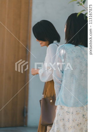 entrance, entranceway, female 113167875