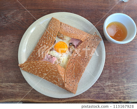 Cafe lunch galette and cider Cafe lunch galette and cider 113167928