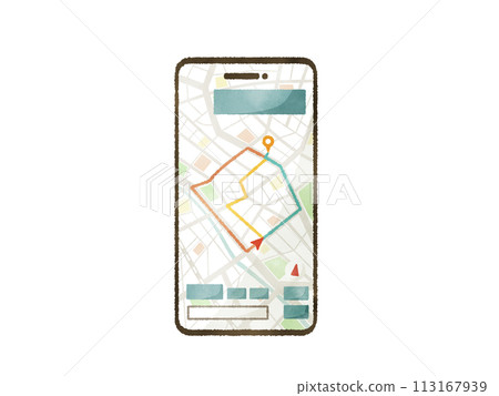 Smartphone navigation app that displays multiple routes 113167939