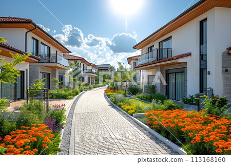 獨立屋的城市景觀 9 AI 產生的圖像 獨立屋的城市景觀 9 AI 產生的圖像 113168160