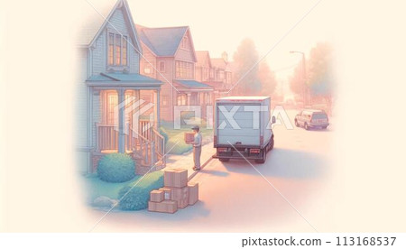 Luggage being delivered 113168537