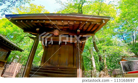 大鳥神社是熊野神社境內的神社，周圍綠意盎然 113168697