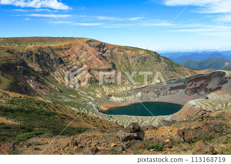 View of Zao Okama from the summit of Togattadake 113168719