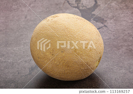 Ripe sweet juicy yellow melon Ripe sweet juicy yellow melon 113169257