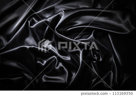 black silk cloth background texture 113169350