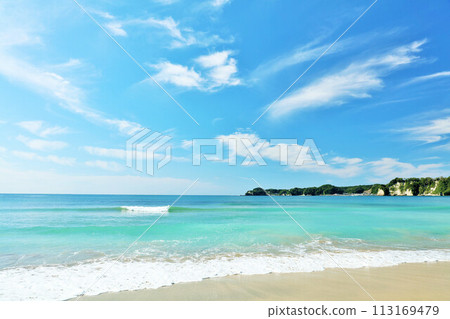 千葉縣勝浦市的藍天海 113169479