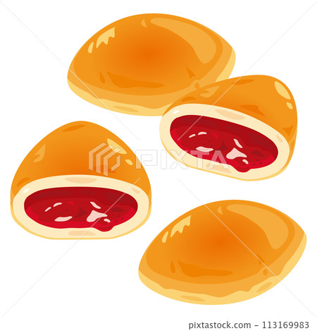 jam bread set 113169983