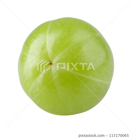 Fresh Amla or Indian gooseberry fruits isolated on a white background Fresh Amla or Indian gooseberry fruits isolated on a white background 113170065