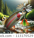 叫閃光的人：森林的清流與鱒魚的遊動 113170529