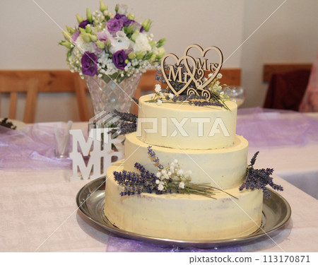 small wedding cake 113170871