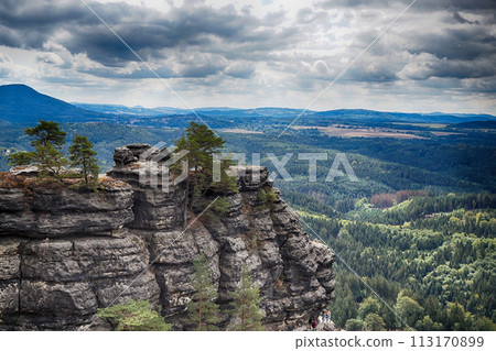 forest near the pravcicka brana tourist place 113170899