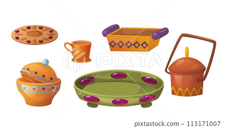 Vintage arab utensils set 113171007