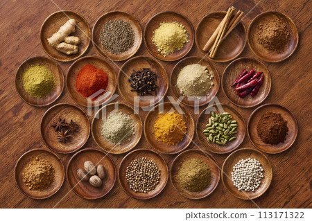 Spices, curry, spices 113171322