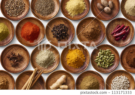 Spices, curry, spices 113171333