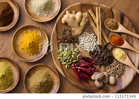 Spices, curry, spices Spices, curry, spices 113171349
