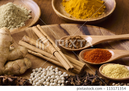 Spices, curry, spices Spices, curry, spices 113171354