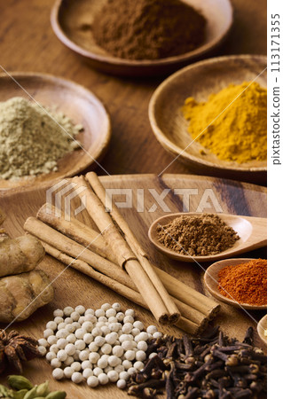 Spices, curry, spices Spices, curry, spices 113171355