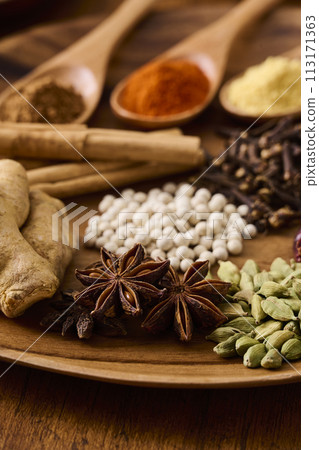 Spices, curry, spices 113171363