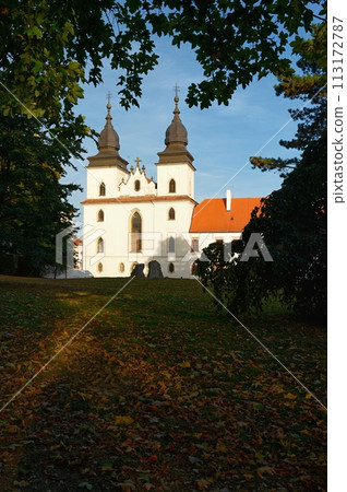 St. Procopius basilica and monastery, jewish town Trebic (UNESCO, the oldest Middle ages settlement of jew community in Moravia, Czech republic, Europe. St. Procopius basilica and monastery, jewish town Trebic (UNESCO, the oldest Middle ages settlement of jew community in Moravia, Czech republic, Europe. 113172787