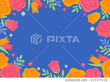 玫瑰花流行框架 113173118