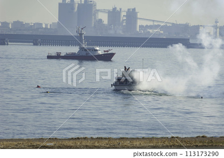 Firefighting initiation ceremony 113173290