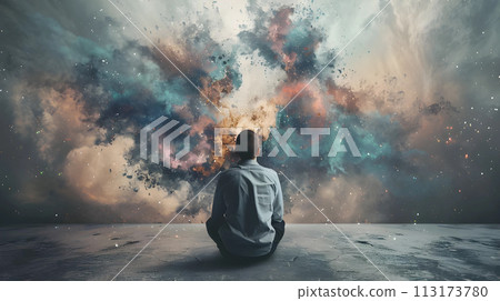 ADHD, attention deficit hyperactivity disorder and disease, mental health of adults , generated AI  113173780