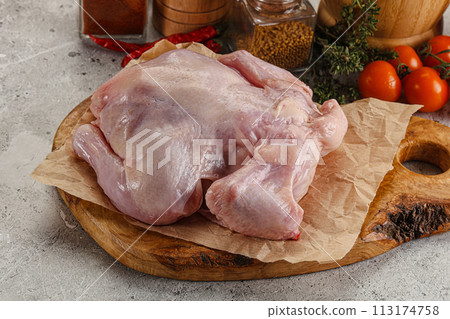 Raw small chicken Gherkin for cooking Raw small chicken Gherkin for cooking 113174758