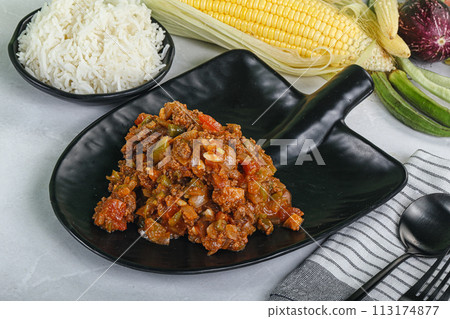 Mexican cuisine - Chili Con carne Mexican cuisine - Chili Con carne 113174877