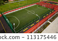 Football mini field aerial photography 113175446
