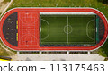 Football mini field aerial photography 113175463