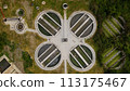 Aerial view of water purification facilities. 113175467