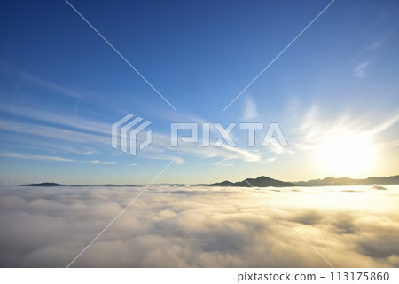 從黑井城遺址看到筱山盆地的丹波霧（雲海） 113175860