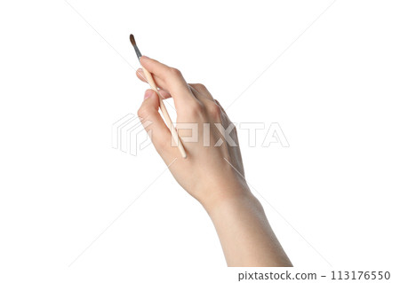 PNG,female hand holding paintbrush, isolated on white background PNG,female hand holding paintbrush, isolated on white background 113176550